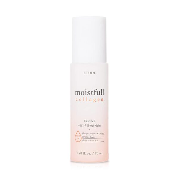 ETUDE Moistfull Collagen Essence (80ml) | Korean Skin Care, Kbeauty | Moisturizing Long-Lasting Fast-Absorbing Essence for Sensitive Skin, Perfect for Gift