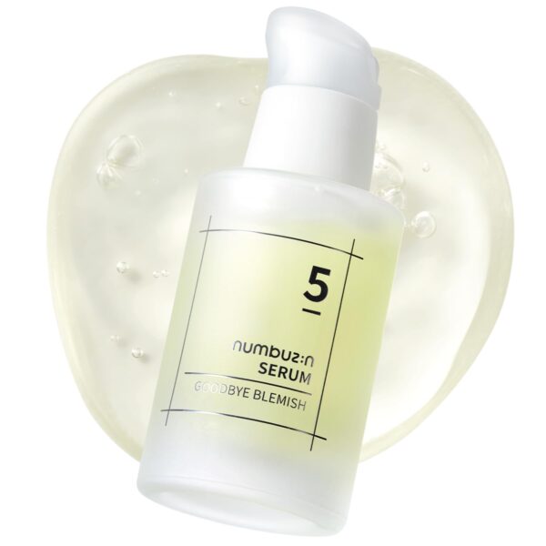 numbuzin No.5 Serum | Goodbye Blemish Serum | for Acne Scars with Vitamin C, Niacinamide, Antioxidant | Lightweight Gel, Korean Skincare for Face | 1.69 fl. oz.