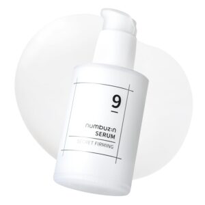 numbuzin No.9 Secret Firming Serum | Advanced Elasticity-Boosting Treatment Serum for Wrinkle Care, Aging Skin with 2 Peptides, Niacinamide, Hyaluronic Acid | Korean Skin Care, Loose Skin | 1.69 Fl Oz