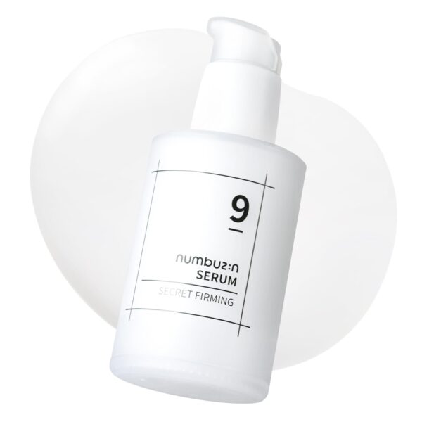 numbuzin No.9 Secret Firming Serum | Advanced Elasticity-Boosting Treatment Serum for Wrinkle Care, Aging Skin with 2 Peptides, Niacinamide, Hyaluronic Acid | Korean Skin Care, Loose Skin | 1.69 Fl Oz