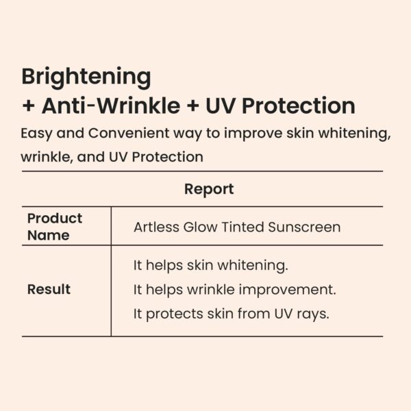 HEIMISH Artless Glow Tinted Sunscreen, Multipurpose Makeup Base, Primer, Highlighter, Lightweight, Non-greasy, Hydrating, Natural Finish with SPF 50+ PA+++, 1.4fl.oz/40ml, Shine Beige - Image 4