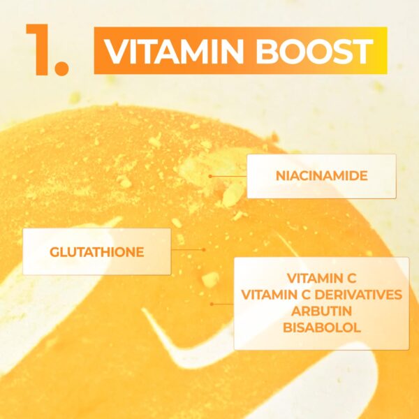 numbuzin No.5 Sheet Mask | Vitamin Spotlight Sheet Mask | Glutathione and Vitamin C | Reduces Hyperpigmentation, Improves Skin Complexion | Gentle and non-irritating | 4 Sheets - Image 4