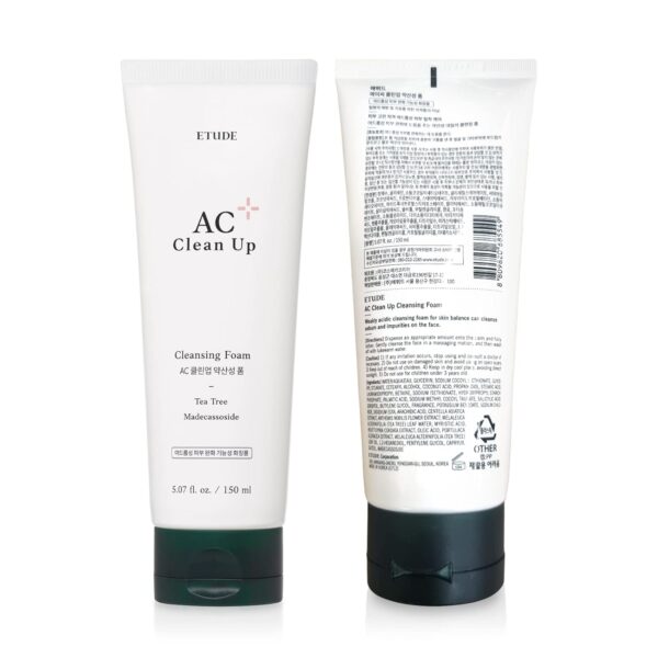 Etude House Acne Clinic Foam Cleanser, 5.07 fl.oz. - Image 2