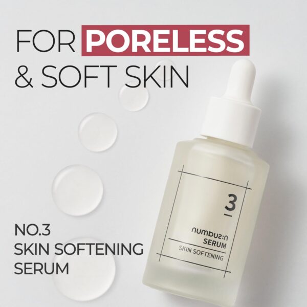 numbuzin No.3 Serum | Skin Softening Serum | Pores, Textured, Bumpy, Rough to Glass Skin | Bifida, Galactomyces, Niacinamide, Adenosine, Panthenol | 1.69 fl. oz. - Image 2