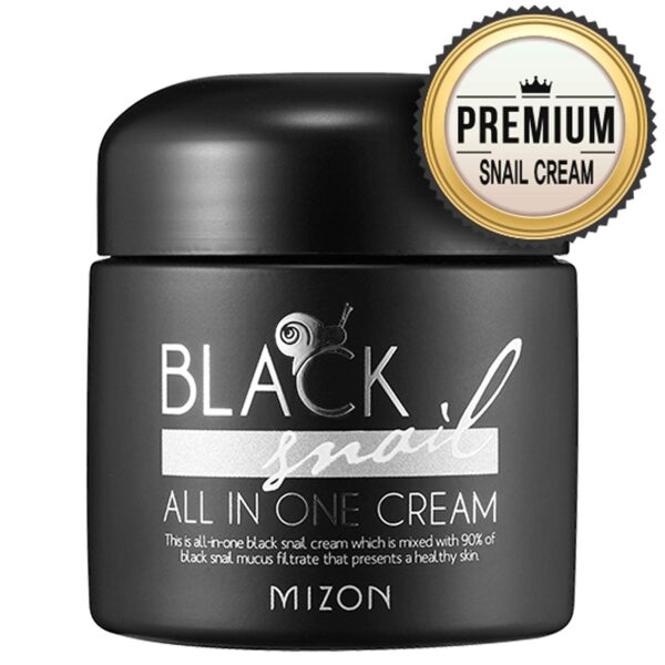 Mizon Black Snail, All In One Cream, 2.53 fl oz (75 ml) - Image 2