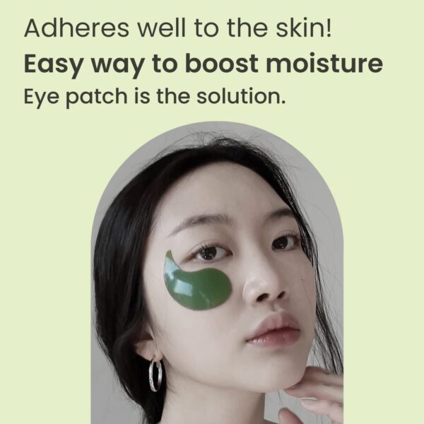 HEIMISH Matcha Biome Hydrogel Eye Patch - Anti Aging Under Eye Patches, Hydrating, Firming, Calming & Soothing Eye Mask with Matcha, Probiotics, for Dark Circles, Puffiness & Wrinkles, 1.4g/60ea - Image 6