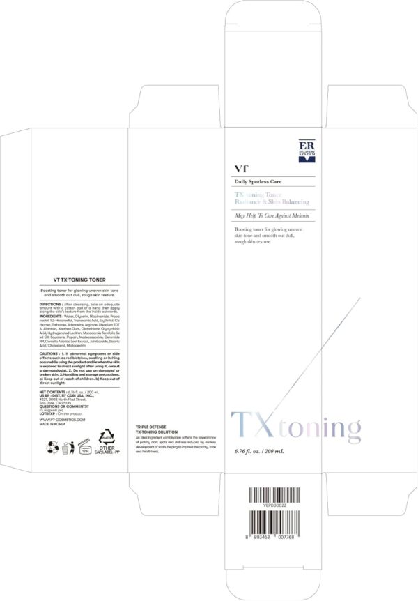 VT COSMETICS TX Toning Facial Toner with Tranexamic Acid, Niacinamide, Glutathione, Hydrating, Refreshing Toner for Dark Spots, Acne Scar, Exfoliating, Sensitive Skin, Korean Skincare, Fragrance-Free - Image 7