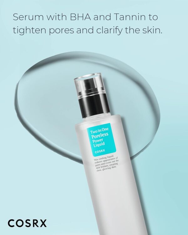 COSRX Two in One Poreless Power Liquid, 100ml / 3.38 fl.oz | Tightening Pores | Korean Skincare, Animal Testing Free, Paraben Free - Image 2