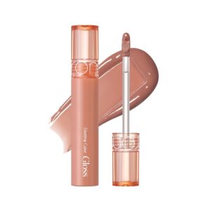 rom&nd Glasting Color Gloss (02 NUTTY VAGUE) | Kbeauty, Plumping, Glossy, Moisturizng, Natural Color, Long-lasting