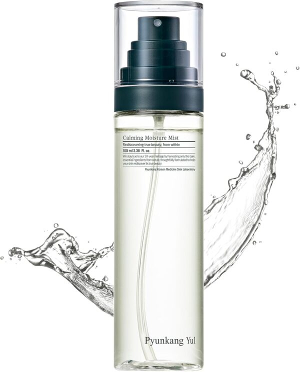 [PKY] Pyunkang Yul Calming Moisture Mist - Facial Spray with AHA & PHA, Tea Tree That Hydrates & Soothes - Astringent for Face - Korean Face Skin Care Mist for Sensitive Skin - 100ml 3.38 Fl.Oz.