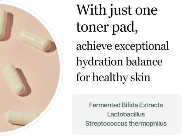 mixsoon Bifida Toner Pad,Moisture Barrier, Bifida Ferment Lysate, Rayon Sponge Pad (280ml/9.46fl.oz/120 Sheets) - Image 3