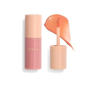 Hince Dewy Liquid Cheek Tint 6g - Raw Glow Blush for Glass Skin - Vegan, Lightweight, Weightless Watercolor (WARM FRECKLE, LC001)