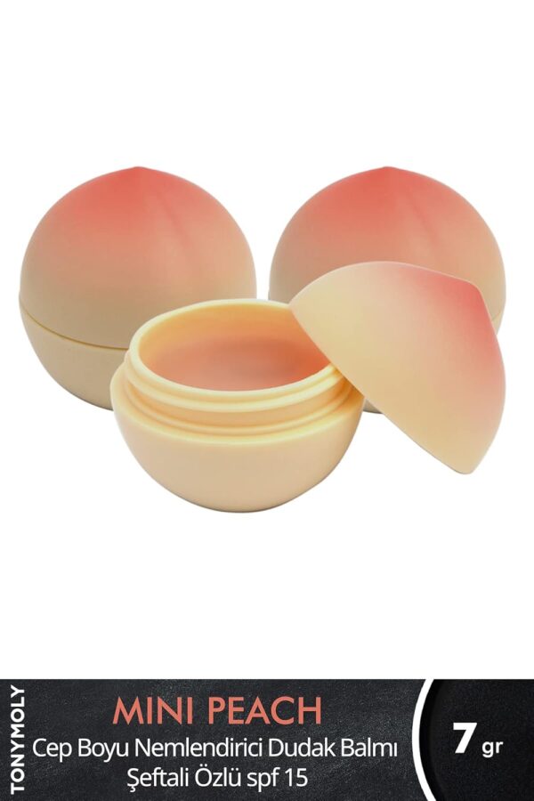 TONYMOLY Mini Peach Lip Balm, Moisturizing & Hydrating Korean Lip Balm for Women & Men, Long Lasting, Chapstick for Lips - Image 2