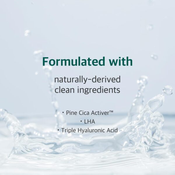 ROUND LAB Pine Calming Cica Pad 50pcs, 7cm Wide Cooling and Soothing Toner Pads with Pine Cica, BHA + LHA, and Hyaluronic Acid for Heated, Acne-Prone Skin, Multi-Zone Hydration, Korean Skincare - Image 5