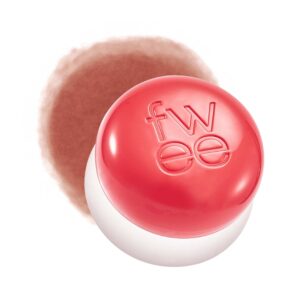 Blurry Pudding Pot | Airbrushed Blush & Lip, Buildable Pigment, Long-lasting, Lightweight, Easy to Blend, Natural Soft Matte Finish - Dear (Coral Brown) | 0.17 oz
