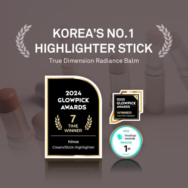 hince True Dimension Radiance Balm 10g - Shimmer Glow Face Highlighter Stick, Translucent Colors, Cream Blush Stick, Glass Skin in a Balm, Korean Beauty, Natural Makeup (CLEAR, TP001) - Image 7