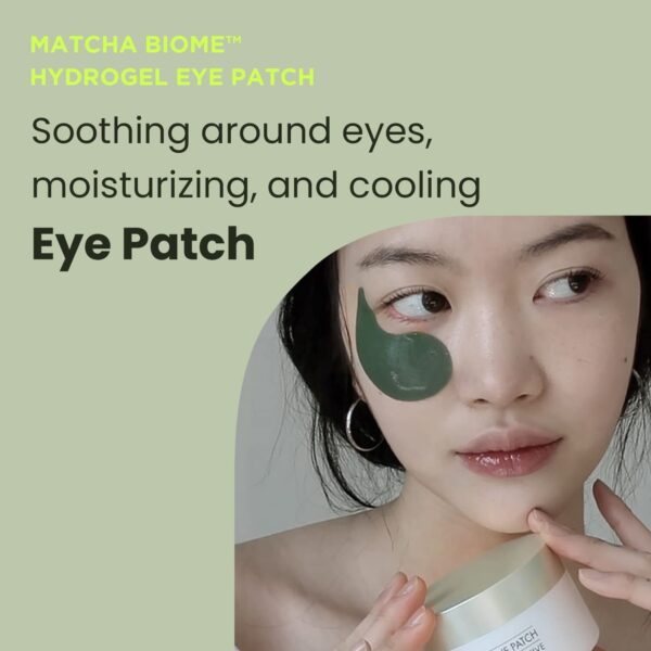 HEIMISH Matcha Biome Hydrogel Eye Patch - Anti Aging Under Eye Patches, Hydrating, Firming, Calming & Soothing Eye Mask with Matcha, Probiotics, for Dark Circles, Puffiness & Wrinkles, 1.4g/60ea - Image 2