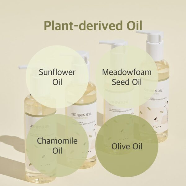 ROUND LAB Soybean Cleansing Oil | Dissolve impurities, Wash away sunscreen, Daily cleansing, Skin irritation test completed (6.76fl.oz) - Image 5