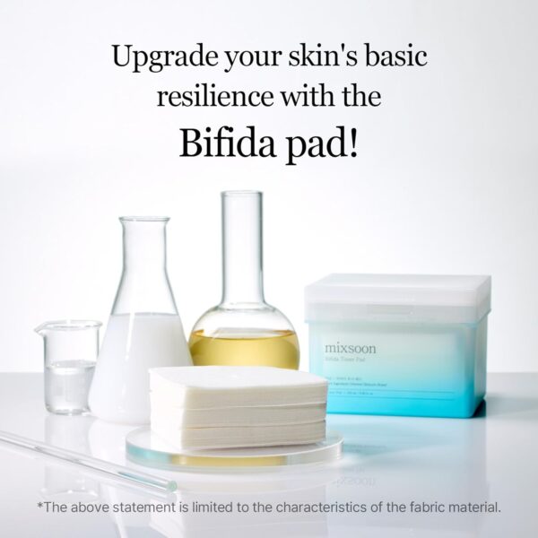 mixsoon Bifida Toner Pad,Moisture Barrier, Bifida Ferment Lysate, Rayon Sponge Pad (280ml/9.46fl.oz/120 Sheets) - Image 2
