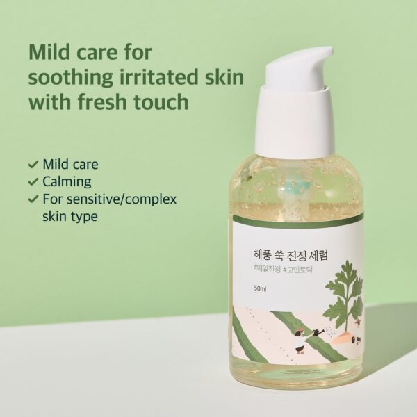 ROUND LAB Mugwort Calming Serum 50ml / Soothing, Refreshing, Mugwort Extract Serum - Image 2