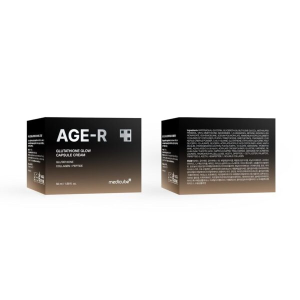 medicube AGE-R Glutathione Glow Capsule Facial Cream - Instant Lifting Moisturizer - Collagen Peptide For Hydrating Glow - Improve Blemishes, Uneven Skin Tone - Korean Skin Care 1.69 fl.oz - Image 8