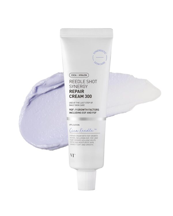 VT COSMETICS Reedle Shot Synergy Repair Cream 300, Skin Barrier Repair Cream with EGF, Ceramide, CicaHyalon, Korean SkinCare (1.69 oz. /50ml)