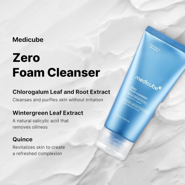 medicube Zero Foam Cleanser for Sensitive Skin - Sebum Control, Moisture Balance, and Pore Minimization | Korean Skincare - Image 4