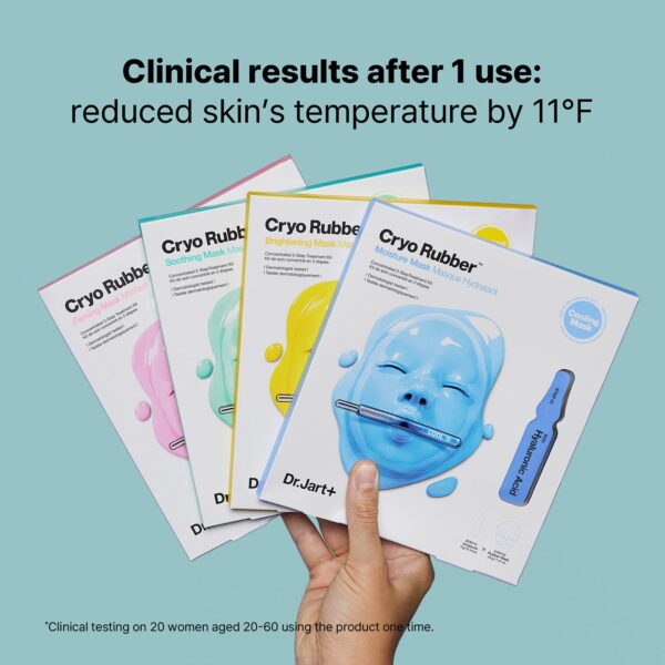 Dr.Jart+ Cryo Rubber Soothing Face Mask | Hydrates and Reduces Redness | Korean Skin Care | Travel Size, 1 Pack - Image 5