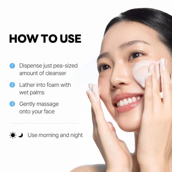 ROUND LAB 1025 Dokdo Cleanser 5.07 Fl Oz, Low pH Facial Cleanser for Sensitive Skin, Rich Soft Bubbles for Deep Cleansing and Makeup Removal, Hydrating Face Wash with Deep Sea Water, Korean Skin Care - Image 5