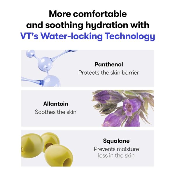 VT COSMETICS Glucamune Cream, Hydrating Vegan Moisturizer for Face, Hypoallergenic, Fragrance-Free, for Dry & Sensitive Skin, Beta-Glucan, Glucosamine, Glass Skin Glow, Korean Skincare (3.38 fl Oz) - Image 5