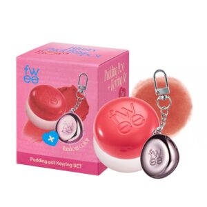 Blurry Pudding Pot + Keychain SET | Airbrushed Blush & Lip, Buildable Pigment, Long-lasting, Lightweight, Easy to Blend, Natural Soft Matte Finish Makeup – Dear (Coral Brown) | 0.17 oz