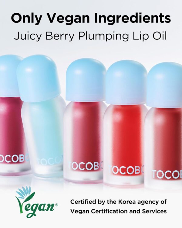 TOCOBO Juicy Berry Plumping Lip Oil Glam Max 11 Honey Lemon – Korean Vegan Hydrating Lip Oil with Plant Oils for High Shine Gloss - Non Sticky Formula for All Skin Tones, 0.12 fl.oz. - Image 7