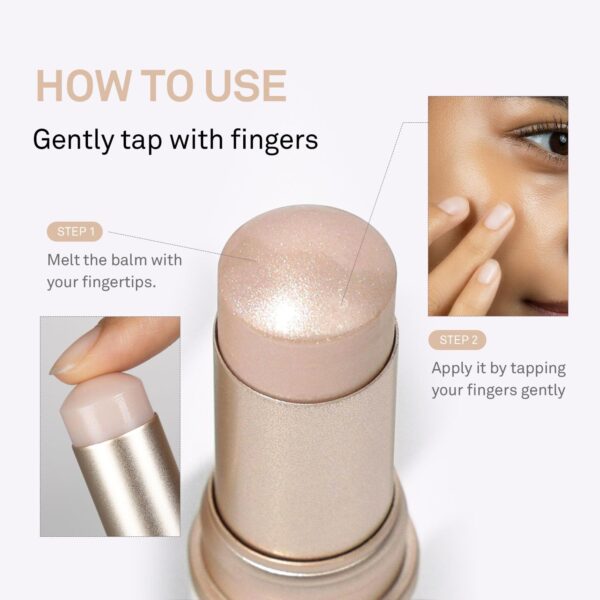 hince True Dimension Radiance Balm 10g - Shimmer Glow Face Highlighter Stick, Cream Blush Stick, Glass Skin, Korean Beauty, Valentines Day Gift for Women (LIGHT, LT001) - Image 4