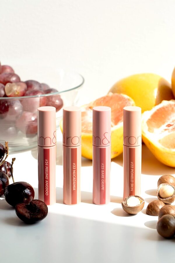 rom&nd Juicy Lasting Tint 22 POMELO SKIN, Vivid color, & Glossy Finish, Long-lasting, MLBB, moisturizing, Highly-Pigmented, Clear Natural Makeup, Lip for Daily Use, K-beauty, 5.5g / 0.2 oz