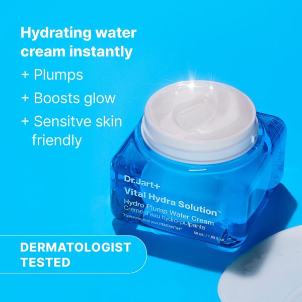 Dr.Jart+ Vital Hydra Solution Water Cream Glow Hydrating Face Moisturizer with Hyaluronic Acid | Korean Skin Care, 1.69 Fl Oz - Image 2