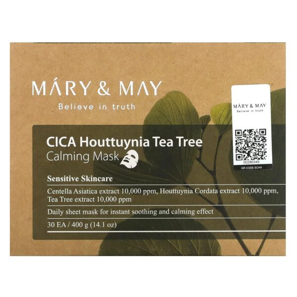 Mary&May CICA Houttuynia Tea Tree Calming Mask - Daily Pull Out Sheet Mask for Instant Soothing & Moisturizing - Korean Skincare, Hypoallergenic and Cruelty-Free, 30 Sheets - Image 8