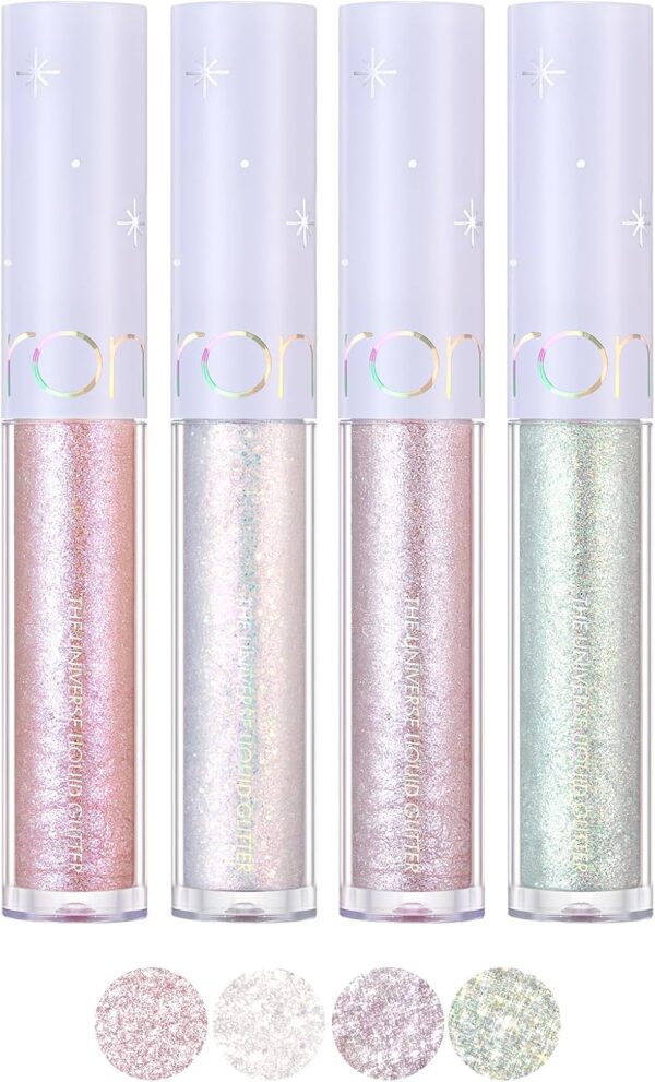 rom&nd The Universe Liquid Glitter (08 Minty Way) | Kbeauty, Sparkling Eyes, Transparent Glitter, Long Lasting, Easy to Apply - Image 6