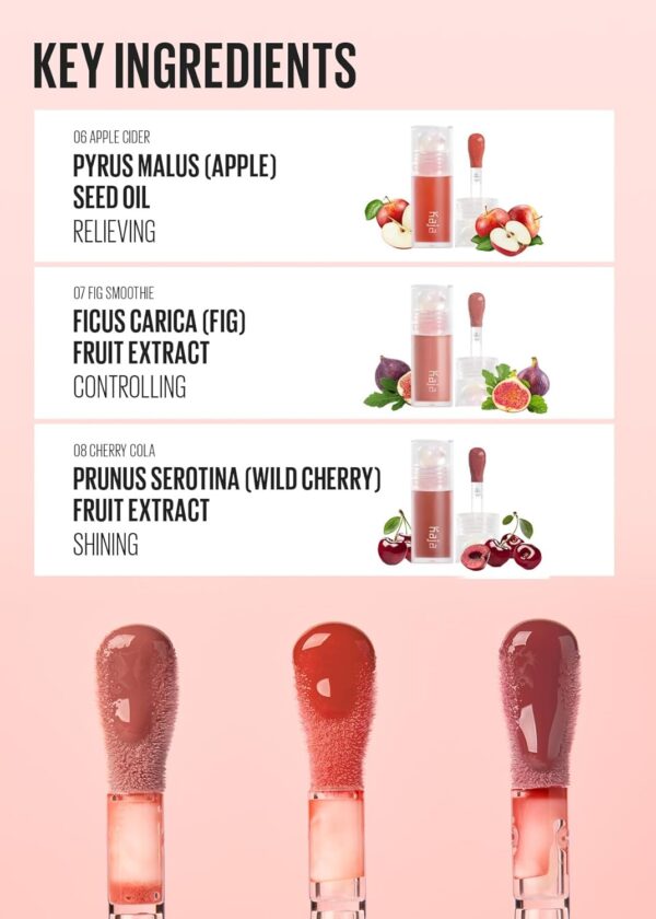 Kaja Lip Plumping - Juicy Glass 03 Apricot Allure | Hydrating, Feel Plumped and Lightweight with Vitamin Tree Fruit Oil, Vegan, Cruelty-Free, Clear Tint Stain Shine Gloss Plumper, Long Lasting - Image 8