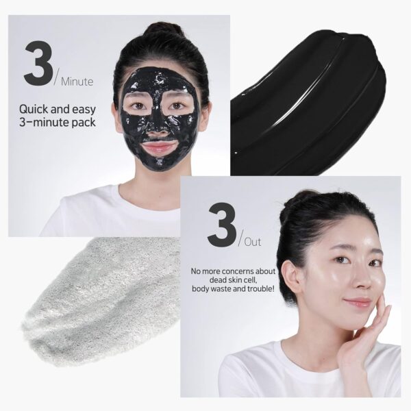 SOME BY MI Charcoal BHA Pore Clay Bubble Mask – 4.23oz, 120g – Korean Exfoliating Face Wash & Bubble Face Mask – Salicylic Acid Cleanser for Sebum and Pore Care with Natural BHA – Korean Skin Care - Image 6