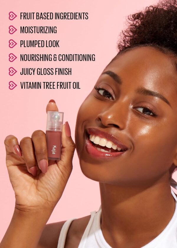Kaja Lip Plumping - Juicy Glass 03 Apricot Allure | Hydrating, Feel Plumped and Lightweight with Vitamin Tree Fruit Oil, Vegan, Cruelty-Free, Clear Tint Stain Shine Gloss Plumper, Long Lasting - Image 3