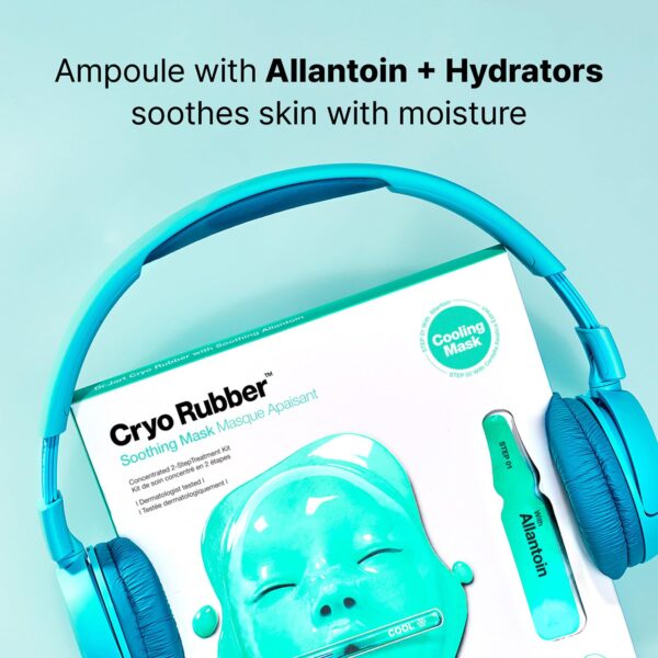 Dr.Jart+ Cryo Rubber Soothing Face Mask | Hydrates and Reduces Redness | Korean Skin Care | Travel Size, 1 Pack - Image 4