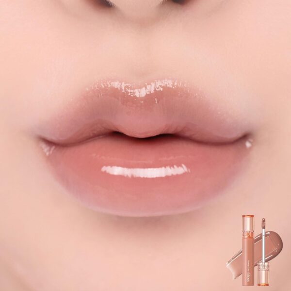 rom&nd Glasting Color Gloss (02 NUTTY VAGUE) | Kbeauty, Plumping, Glossy, Moisturizng, Natural Color, Long-lasting - Image 2