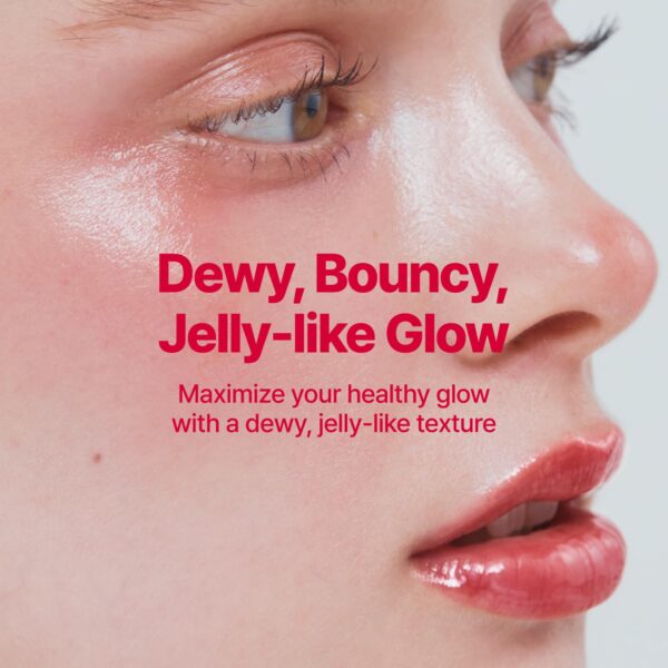 Glowy Jelly Pot + Keychain SET | Dewy Jelly Lip & Blush Color, Tinted Glow Jelly Balm, Dewy Buildable Finish – Milky (Creamy Pink) | 0.14 oz - Image 4