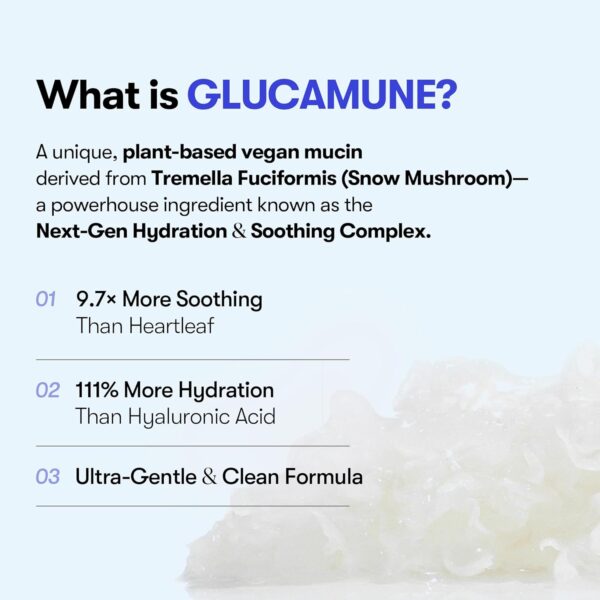 VT COSMETICS Glucamune Cream, Hydrating Vegan Moisturizer for Face, Hypoallergenic, Fragrance-Free, for Dry & Sensitive Skin, Beta-Glucan, Glucosamine, Glass Skin Glow, Korean Skincare (3.38 fl Oz) - Image 3