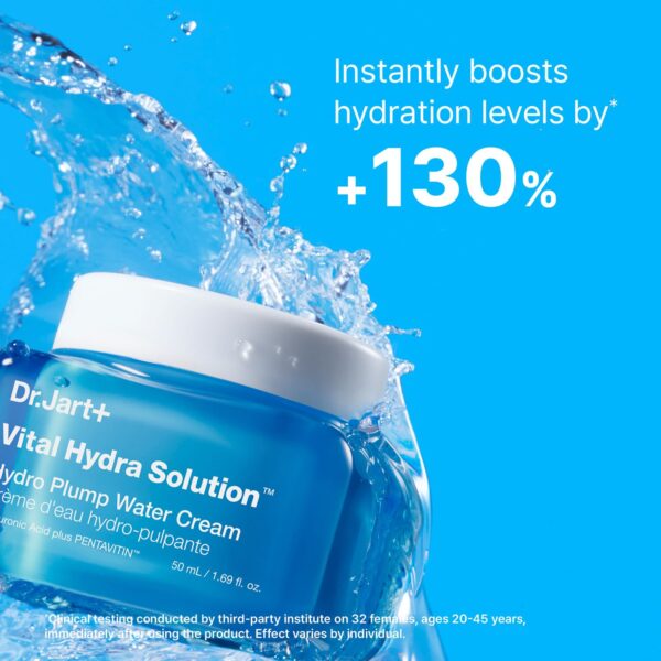 Dr.Jart+ Vital Hydra Solution Water Cream Glow Hydrating Face Moisturizer with Hyaluronic Acid | Korean Skin Care, 1.69 Fl Oz - Image 4