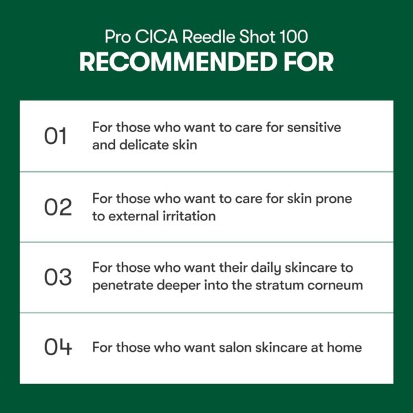 VT COSMETICS Pro Cica Reedle Shot 100, Centella Asiatica Microneedling Serum, Cica Exosome, Soothing, Hyaluronic Acid, Soft Skin, Glass Skin, Korean Skin Booster 1.69 Fl Oz.(50ml) - Image 7