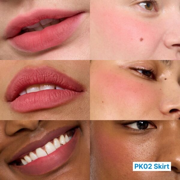 Blurry Pudding Pot | Airbrushed Blush & Lip, Buildable Pigment, Long-lasting, Lightweight, Easy to Blend, Natural Soft Matte Finish - Skirt (Peachy Pink) | 0.17 oz - Image 2