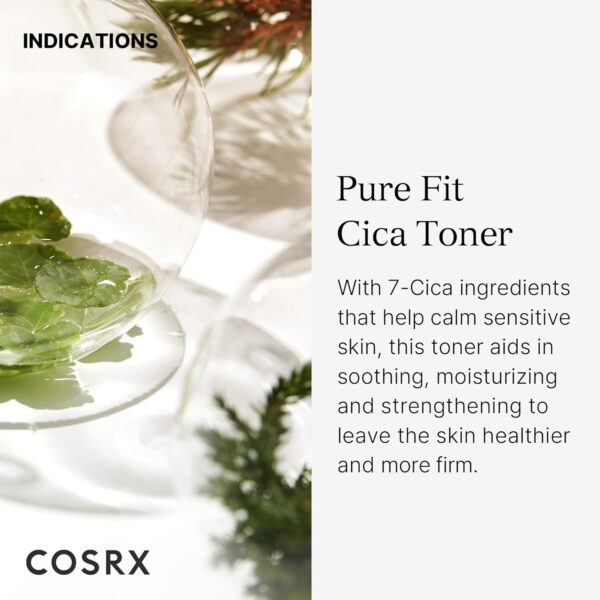 COSRX Pure Fit CICA Toner, 150ml / 5.07 fl.oz | Soothing Korean Toner for Sensitive Skin | Centella Asiatica Facial Toning Water | Korean Skin Care, Not Tested on Animals, Sulfates Free, Paraben Free - Image 2