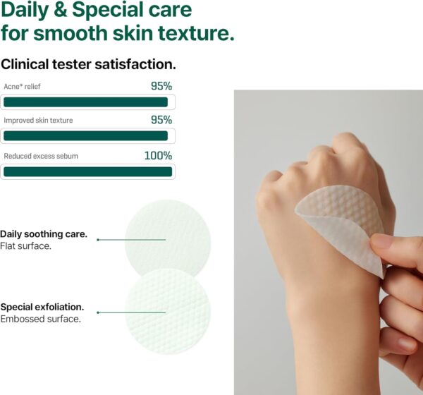 SOME BY MI AHA BHA PHA 30 Days Miracle Truecica Clear Pad – 70 Pads – Korean Exfoliating Centella Face Toner Pads – Gently Clears Impurities, Refines Pores & Smooths Skin Texture – Korean Skin Care - Image 5
