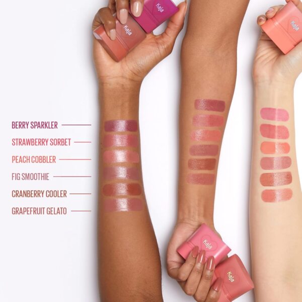 KAJA Cheek & Lip - Dewy Bar 06 Grapefruit Gelato | Creamy Blusher and Balm Multi-Stick, 45% Moisturizing Oil, Apple Extract, Vitamin-Hyaluronic Acid Infused, High Shine, Non-Sticky, Easy Blending, 10g - Image 8